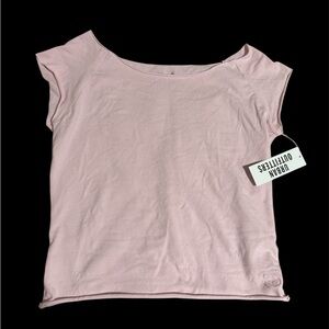 Urban Outfitters Pink Cap Sleeve Fitted Top